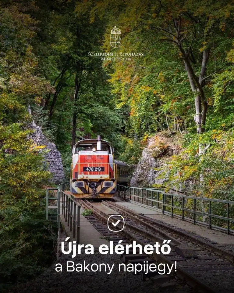 Kedvező árú Bakony napijegyet vezetett be a közlekedési tárca