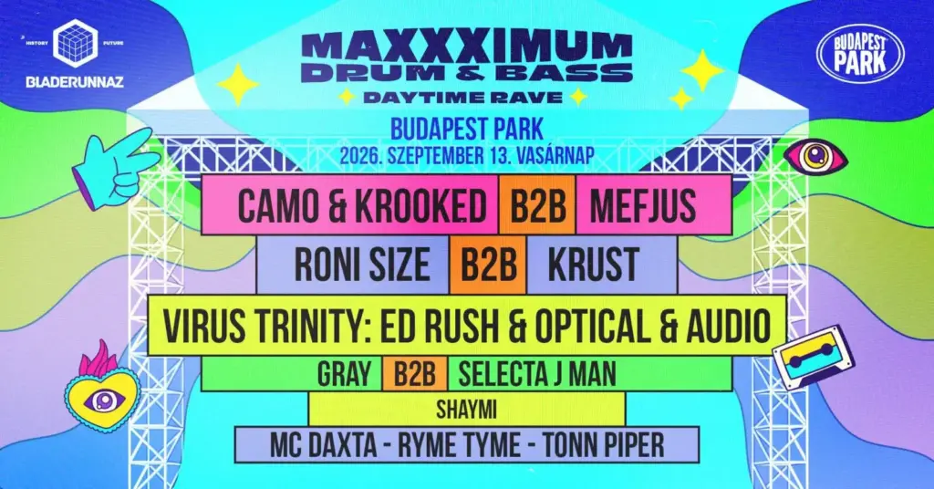 Drum & bass fesztivált rendeznek szeptemberben a Budapest Parkban