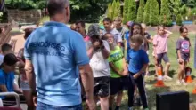 Táborozó gyerekhez látogattak el Nyíregyházán
