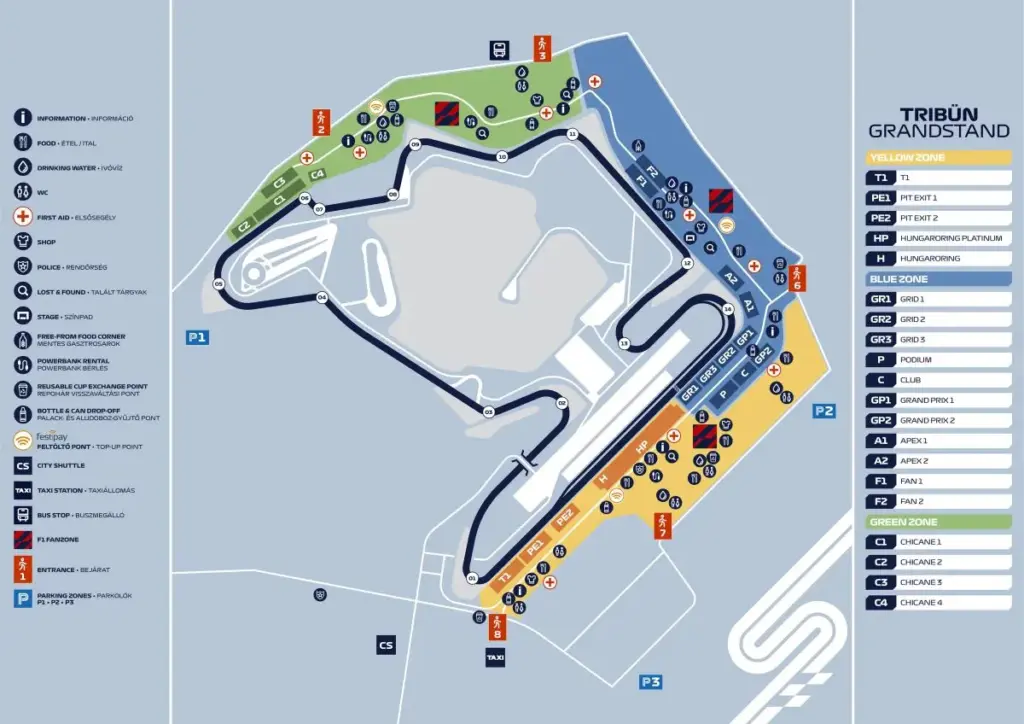 Hungaroring: legendás versenyzőkről nevezték el a pálya kanyarjait