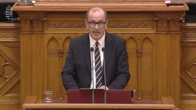 Hegedűs Zsolt a Parlamentben, 2026. július 28.