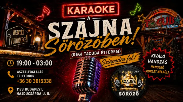 A Szajnában ma kezdődik a hétvége: Karaoke csütörtöktől-vasárnapig