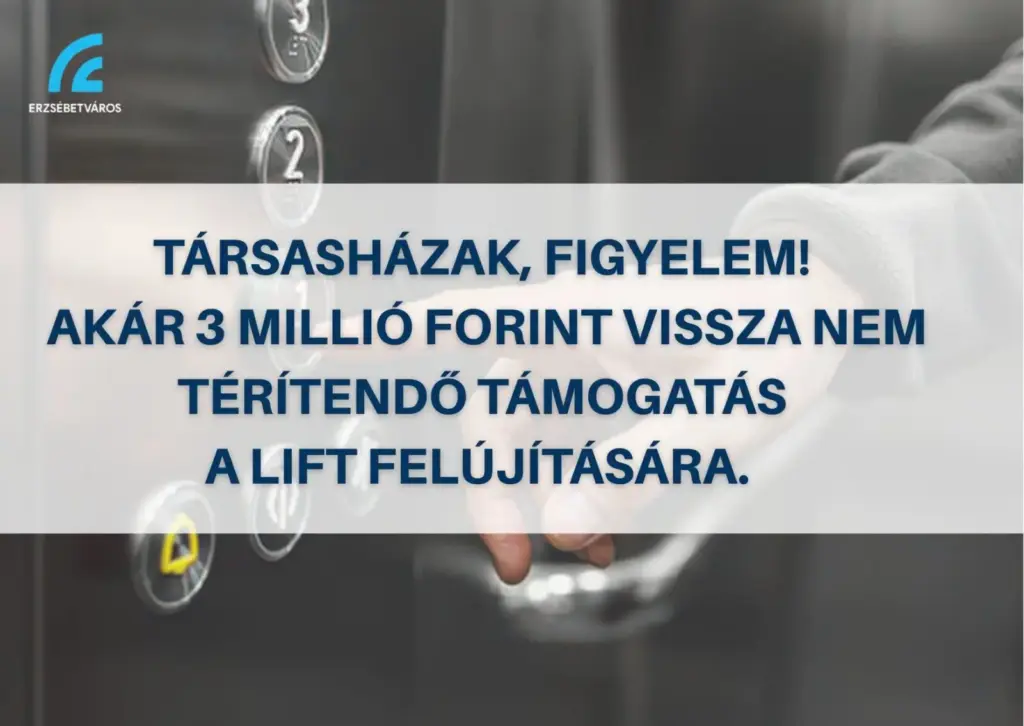 Bővült a társasházi pályázatok köre: már liftfelújításra is igényelhető támogatás