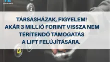 Bővült a társasházi pályázatok köre: már liftfelújításra is igényelhető támogatás