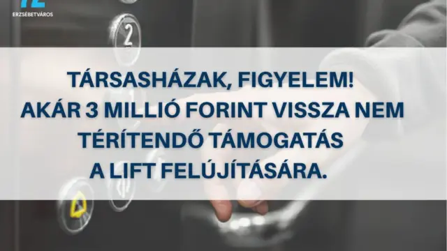 Bővült a társasházi pályázatok köre: már liftfelújításra is igényelhető támogatás