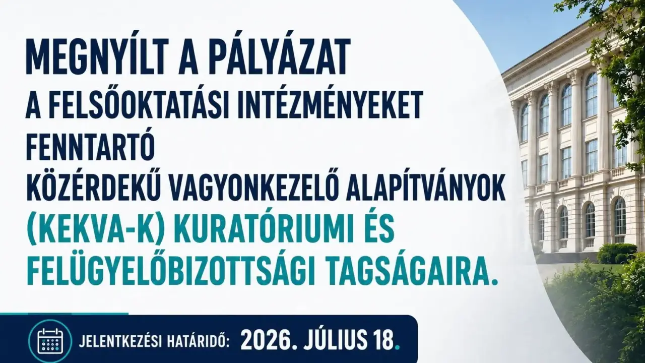 Megkezdődött az egyetemi alapítványi rendszer átalakítása: nyílt pályázatokat írtak ki