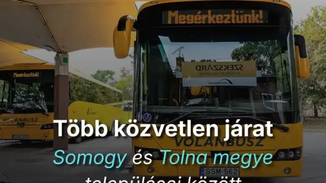 Jelentős változások a buszközlekedésben: új járatok Somogy és Tolna között