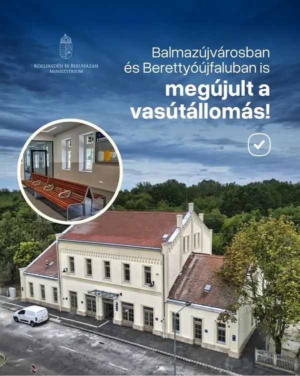Megújultak a vasútállomások Balmazújvárosban és Berettyóújfaluban