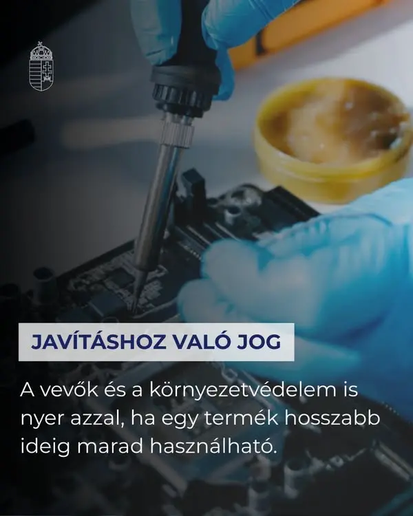 Új kormányrendelet segítheti a háztartási eszközök javíthatóságát