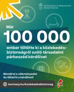 Százezren töltötték ki a közlekedésbiztonsági kérdőívet három nap alatt