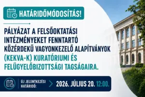 Módosult a KEKVA-pályázatok jelentkezési határideje
