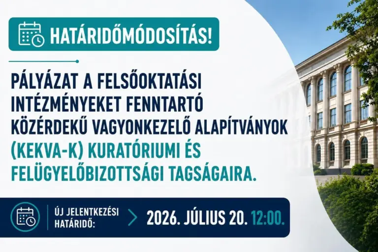 Módosult a KEKVA-pályázatok jelentkezési határideje