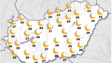 Gyorsjelentés a hőségriasztásról 2026. július 30-án 20:00 órakor