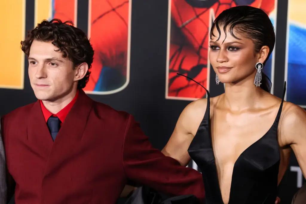 Zendaya és Tom Holland a Spider-Man: Brand New Day londoni premierjén