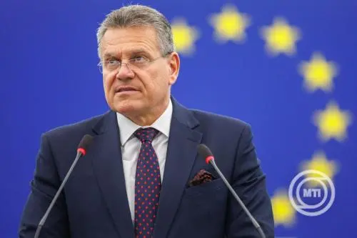 Maros Sefcovic: Az EU tovább fokozza az Oroszországra nehezedő nyomást