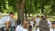 Táborozók között a nagyatádi rendőrök