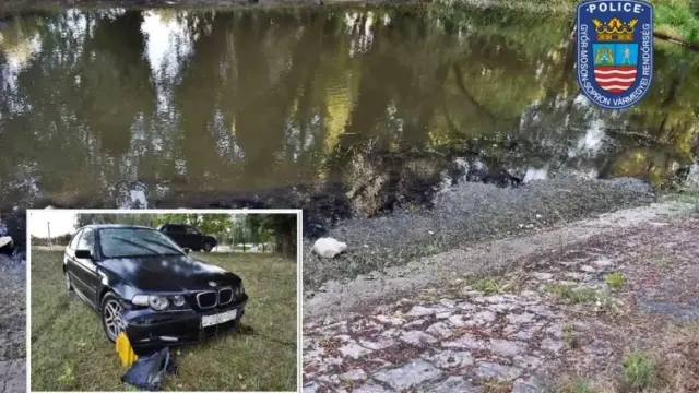 Folyóba hajtott egy sofőr
