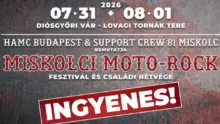 Moto-Rock Fesztivál: ingyenes koncertek és motoros bemutatók Miskolcon