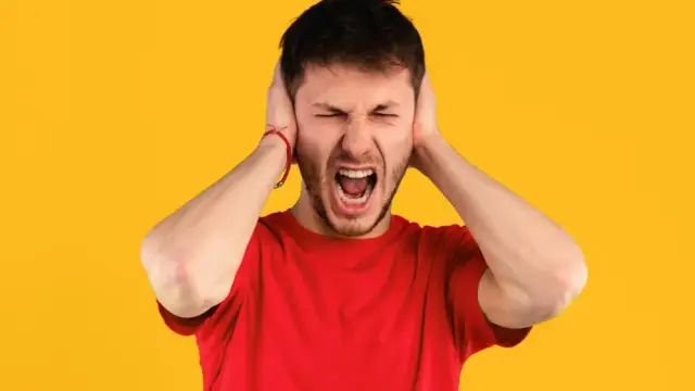 Emotions,,Stress,,Madness,And,People,Concept.,Crazy,Angry,Shouting,Man