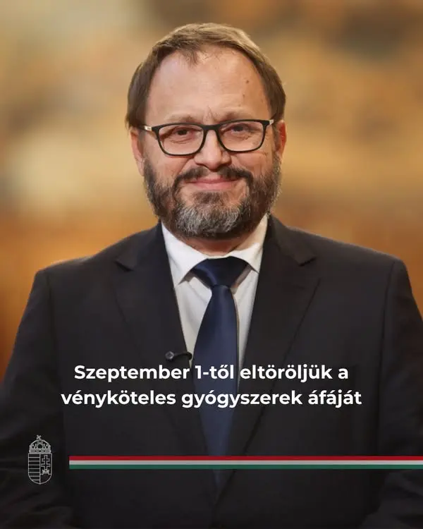 Szeptembertől megszűnik a vényköteles gyógyszerek áfája Magyarországon