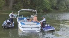 Összehangolt rendőri ellenőrzés a Tisza-tónál