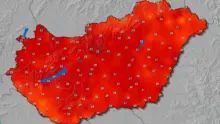 Gyorsjelentés a hőségriasztásról 2026. augusztus 4-én 20:00 órakor