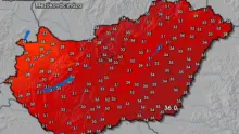 Gyorsjelentés a hőségriasztásról 2026. augusztus 7-én 12:00 órakor