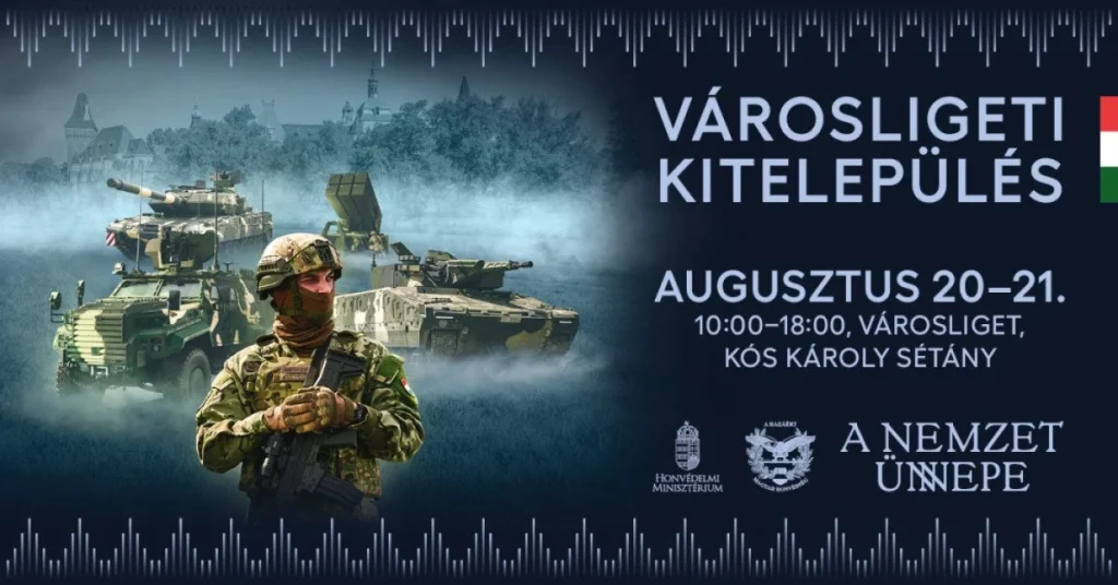 Haditechnikai bemutató a Városligetben az augusztus 20-ai ünnepen