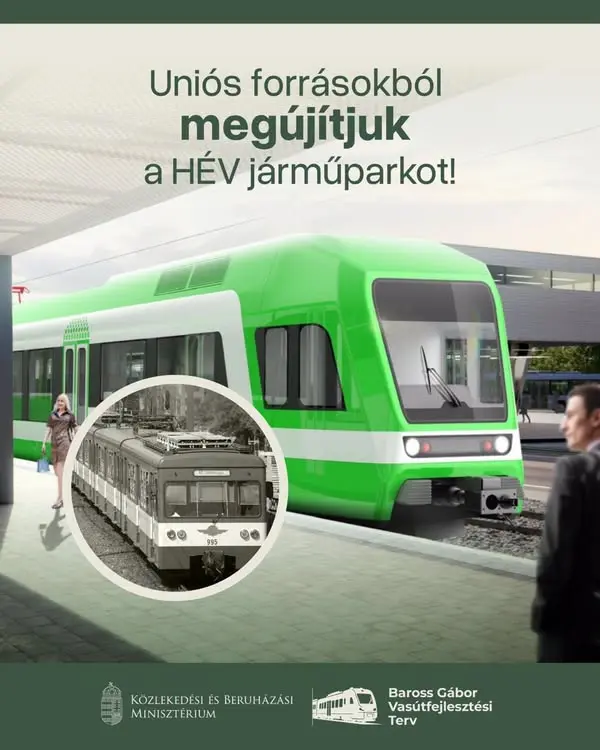 Teljesen megújul a HÉV-flotta: 42 új motorvonat érkezik Budapestre