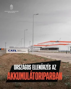 Tízmillió forintos bírságot kapott a debreceni CATL gyár