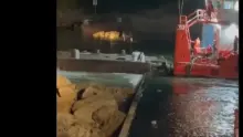 Uszályokat süllyesztettek el a Dunában a cernavodai atomerőmű vízellátásáért – videó