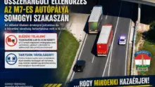 Összehangolt ellenőrzés az M7-es autópálya somogyi szakaszán