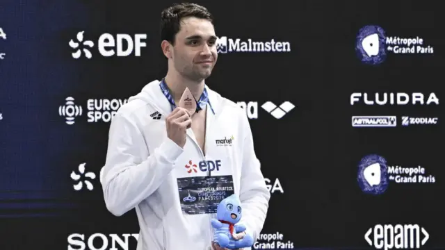 Milák Kristóf országos csúccsal lett bronzérmes a párizsi Európa-bajnokságon