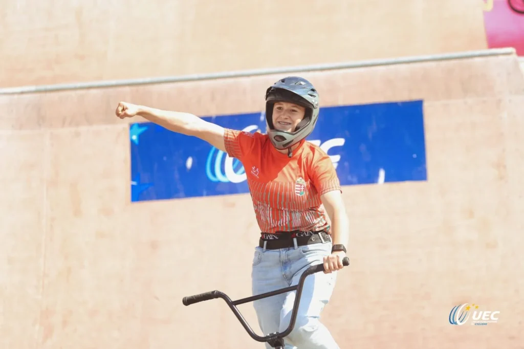Európa-bajnoki címet szerzett Molnár Noémi BMX freestyle-ban