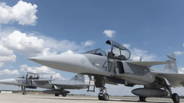 Hazatérhetett a kórházból a balesetet szenvedett Gripen-pilóta
