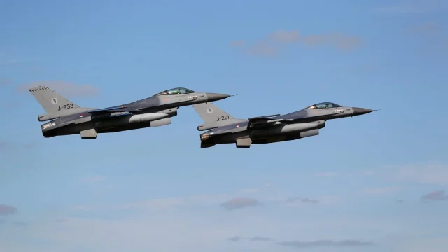 F-16-os vadászgépeket is bevetettek az orosz sugárhajtású drónok ellen