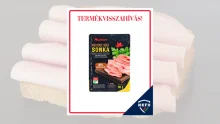 Termékvisszahívás: Listeria miatt hívják vissza az Auchan Nívó Füstölt sült sonkát