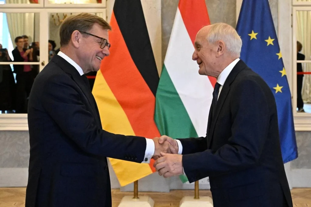 Baka András köztársasági elnök fogadta a német szövetségi külügyminisztert