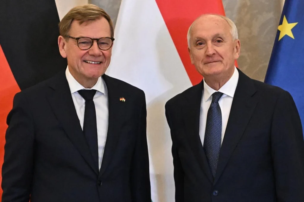 Baka András köztársasági elnök fogadta a német szövetségi külügyminisztert