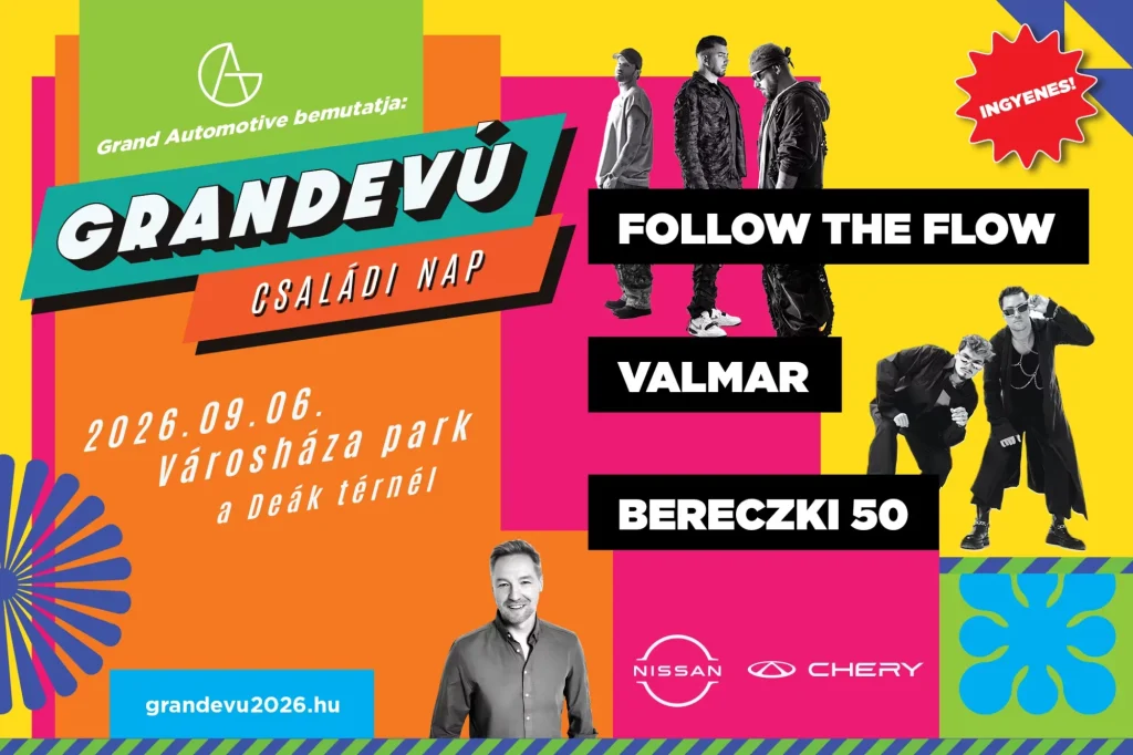 Grandevú Családi Nap: Ingyenes fesztivál és autós kiállítás Budapesten