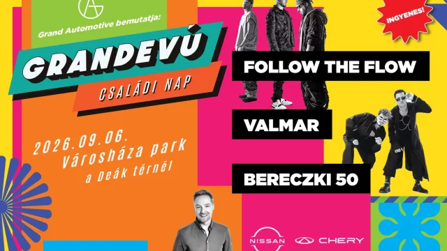 Grandevú Családi Nap: Ingyenes fesztivál és autós kiállítás Budapesten