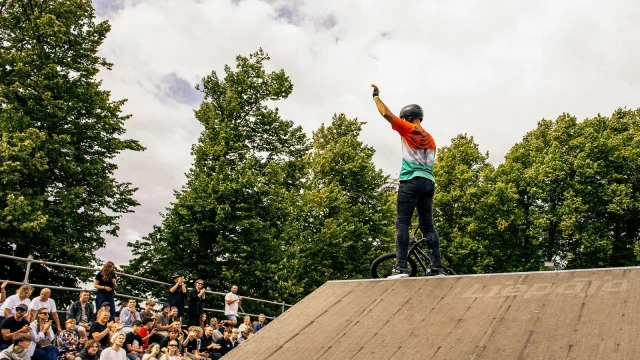 Negyedik helyen zárt Ujváry Zoltán a lettországi BMX Freestyle versenyen