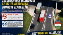 Összehangolt ellenőrzést tartott a rendőrség az M7-es autópálya somogyi szakaszán