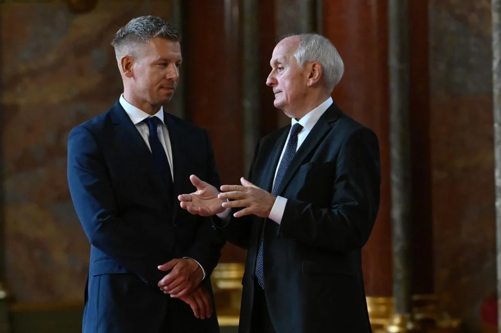 Munkaegyeztetésen fogadta Baka András köztársasági elnök Magyar Péter miniszterelnököt