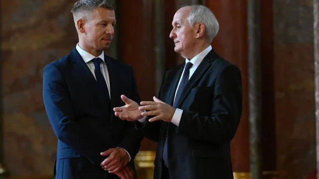 Munkaegyeztetésen fogadta Baka András köztársasági elnök Magyar Péter miniszterelnököt