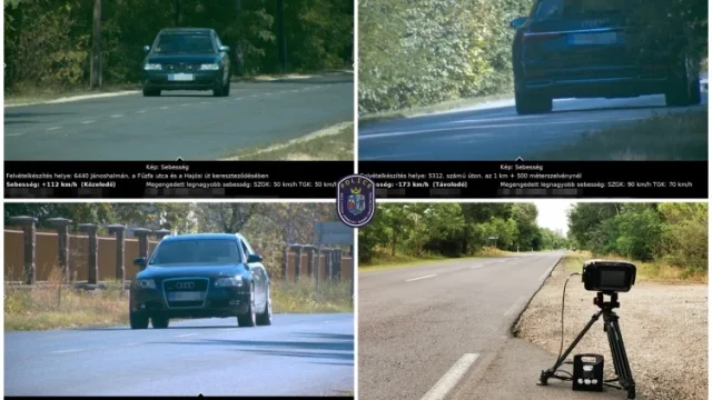 Sebességtúllépések és ittas vezetők Bács-Kiskun vármegye útjain