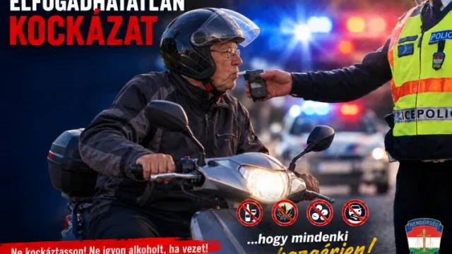 Ittasan és jogosítvány nélkül próbált elmenekülni a rendőrök elől egy 70 éves motoros Kaposváron