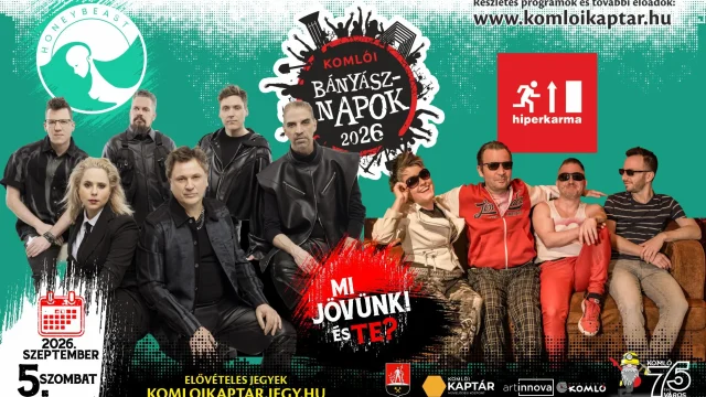 A Wellhello és a Hiperkarma is fellép a komlói bányásznapokon
