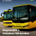 160 új elővárosi autóbusszal bővül a Volánbusz flottája