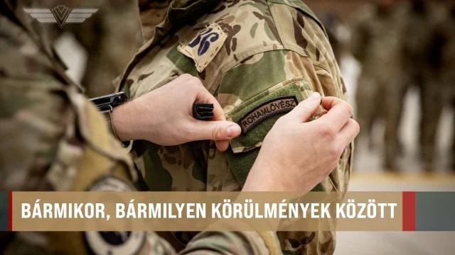 Nyolc katona fejezte be sikeresen a megterhelő szolnoki rohamlövész-tanfolyamot